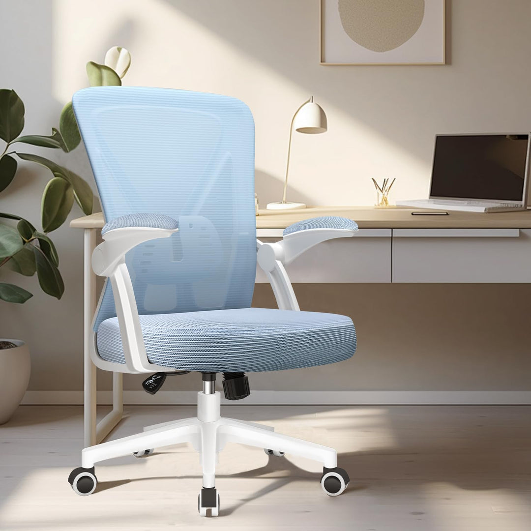 Hinonde Bürostuhl, Ergonomischer Schreibtischstuhl mit Lendenwirbelstütze, Bürostuhl Ergonomisch Tes