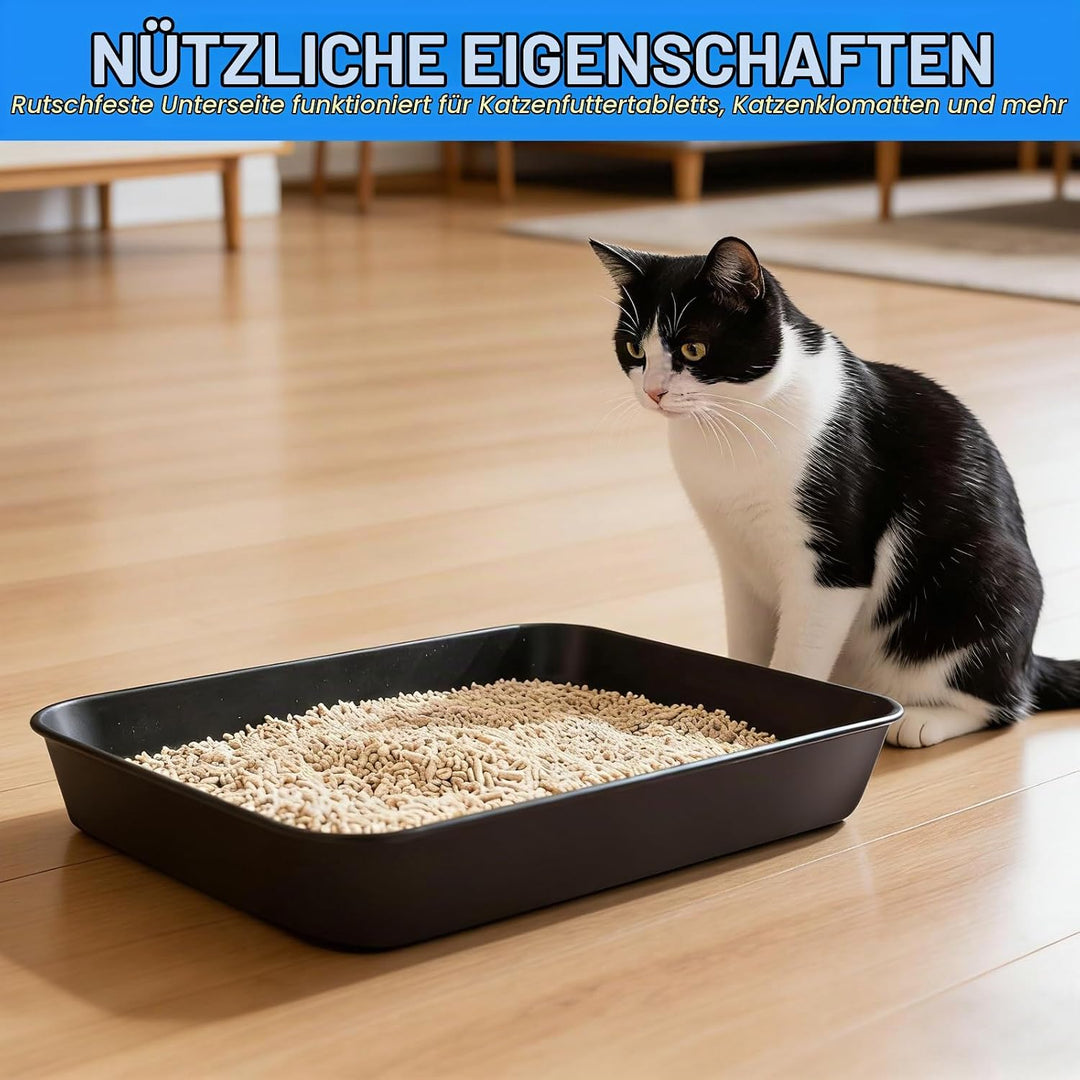 4 Stück Schuhabtropfschale,Schuhmatte Abtropfwanne 35 x 27.5 x 3 cm, Rutschfeste Kunststoff Schuhwan
