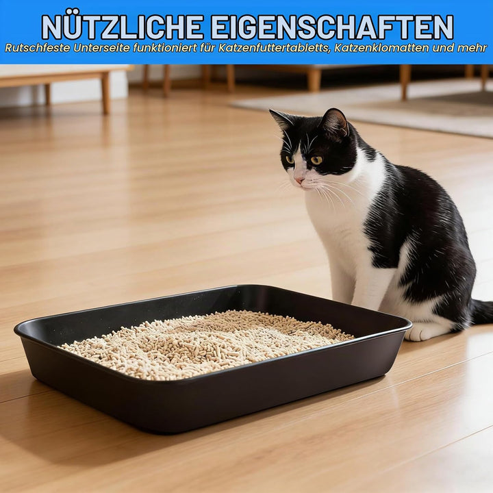 4 Stück Schuhabtropfschale,Schuhmatte Abtropfwanne 35 x 27.5 x 3 cm, Rutschfeste Kunststoff Schuhwan