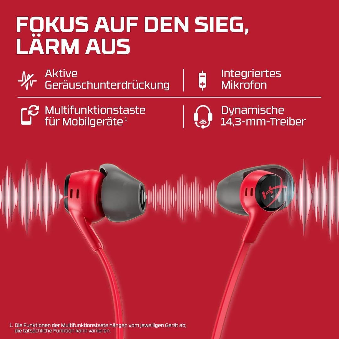 HyperX Cloud Earbuds II - Gaming Earbuds with Mic