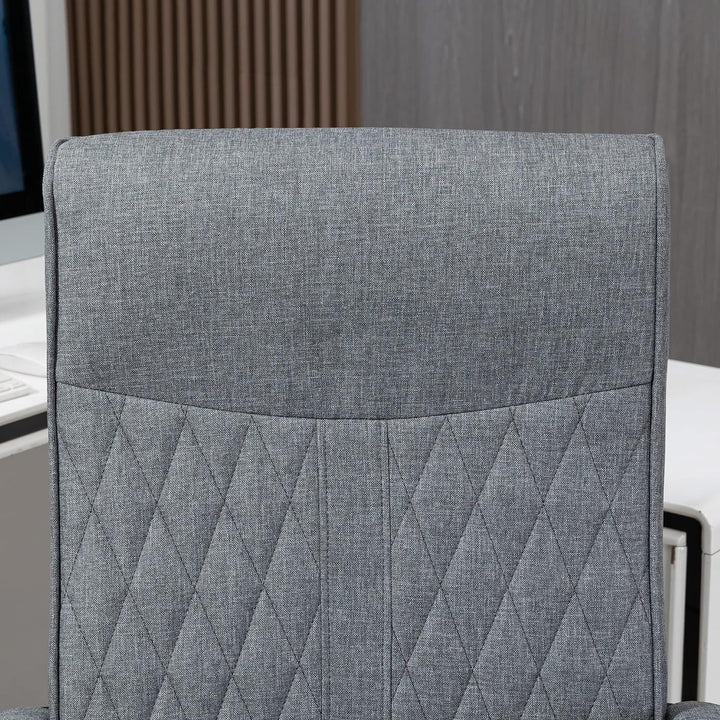 Vinsetto Bürostuhl mit Wippfunktion, Ergonomischer Schreibtischstuhl, Höhenverstellbarer Computerstu