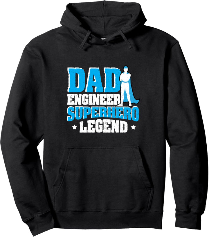 Funny Superheld: Dad Engineer Superhero Legend - Ingenieur Pullover Hoodie