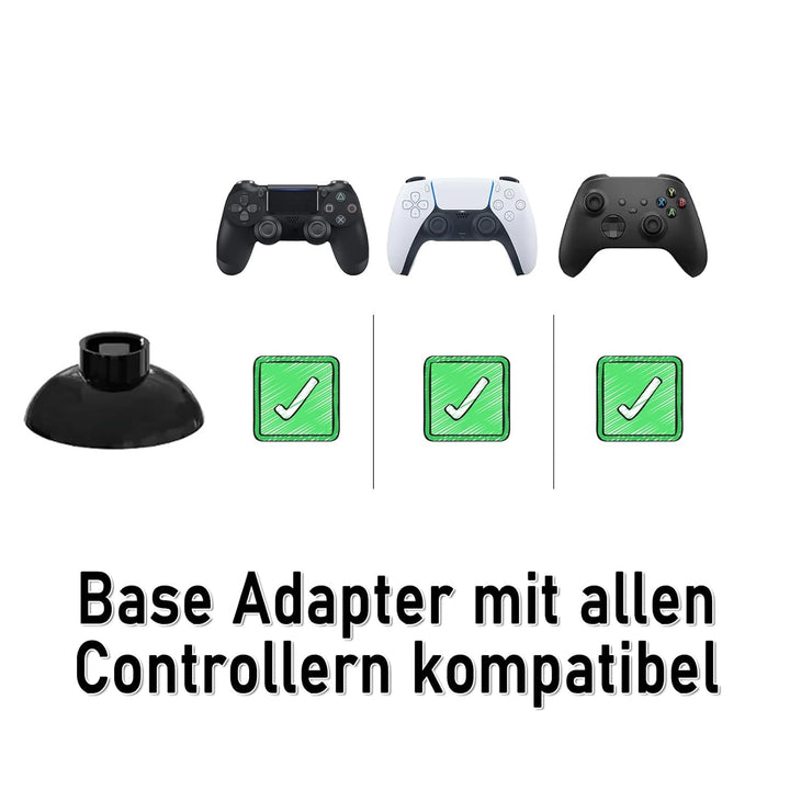 RetroRetter 8x Swap Sticks Set 6-10mm - Farbe: Schwarz, Cap Style wie Xbox - passend für PlayStation