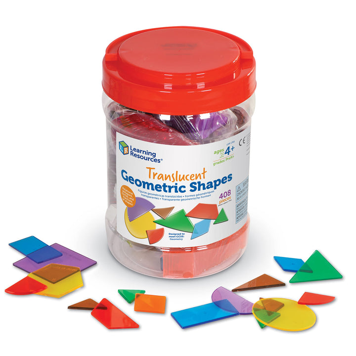 Learning Resources Transparente geometrische Formen, Mittel Single, Single