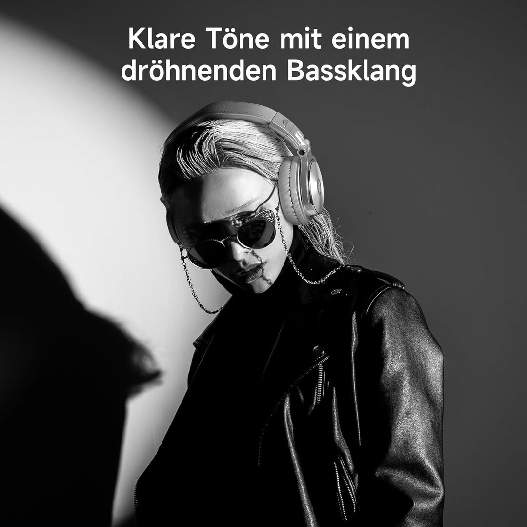 OneOdio Over Ear Kopfhörer mit Kabel, 50mm Treiber, Bassklang, 6.35 & 3.5mm Klinke, Share-Port, Gesc