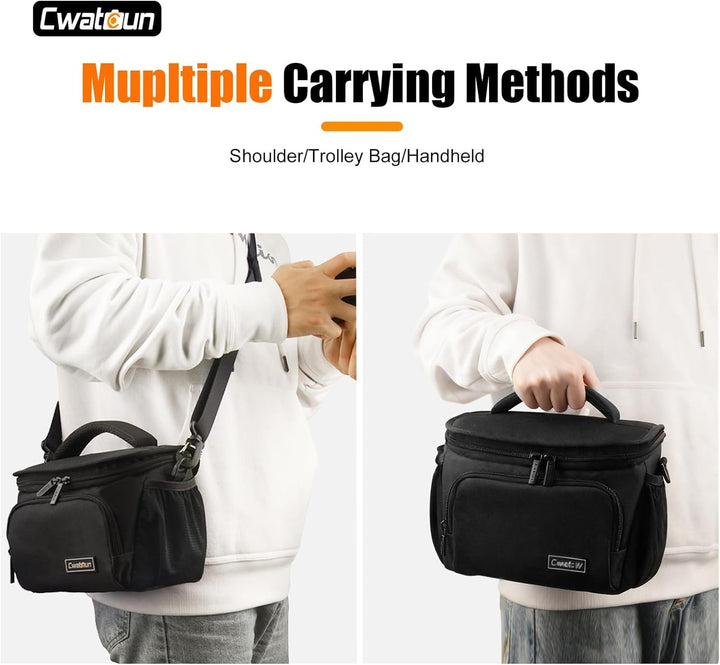 Cwatcun Kameratasche Spiegelreflex Kamera Tasche, wasserdichte Fototasche für Spiegelreflexkameras f