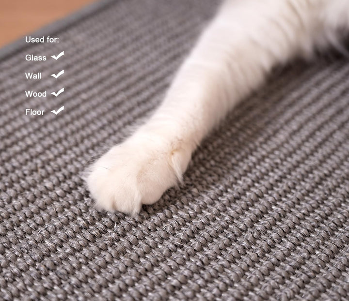 2 Stück 66x30cm Sisal kratzmatte Katze,kratzbretter Katze Wand,kratzteppich Katze,kratzschutz Wand,k