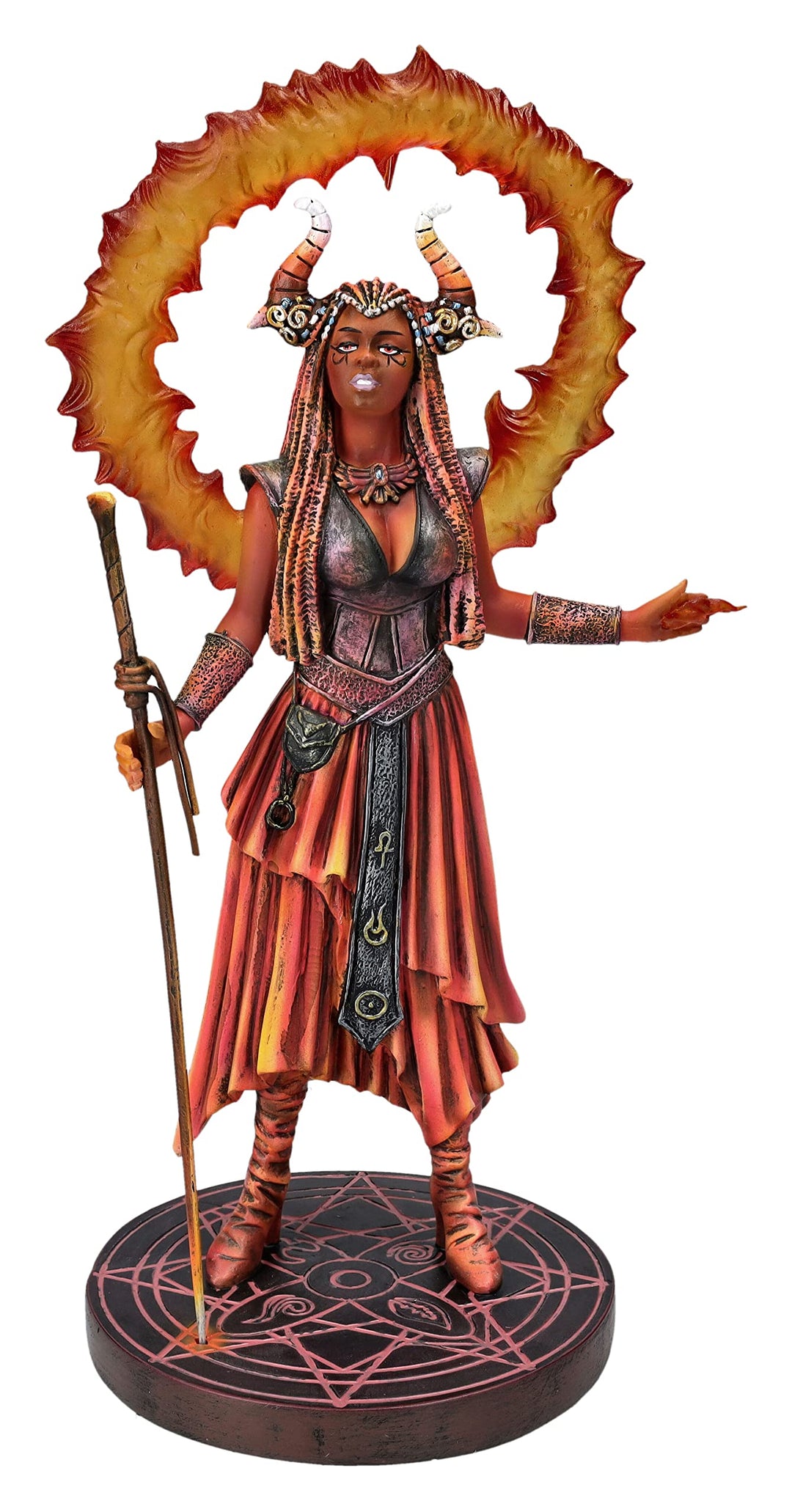 Pacific Giftware Magierin Figur Element Feuer - Elemental Magic by Anne Stokes | Dämonin Hexe Sammel