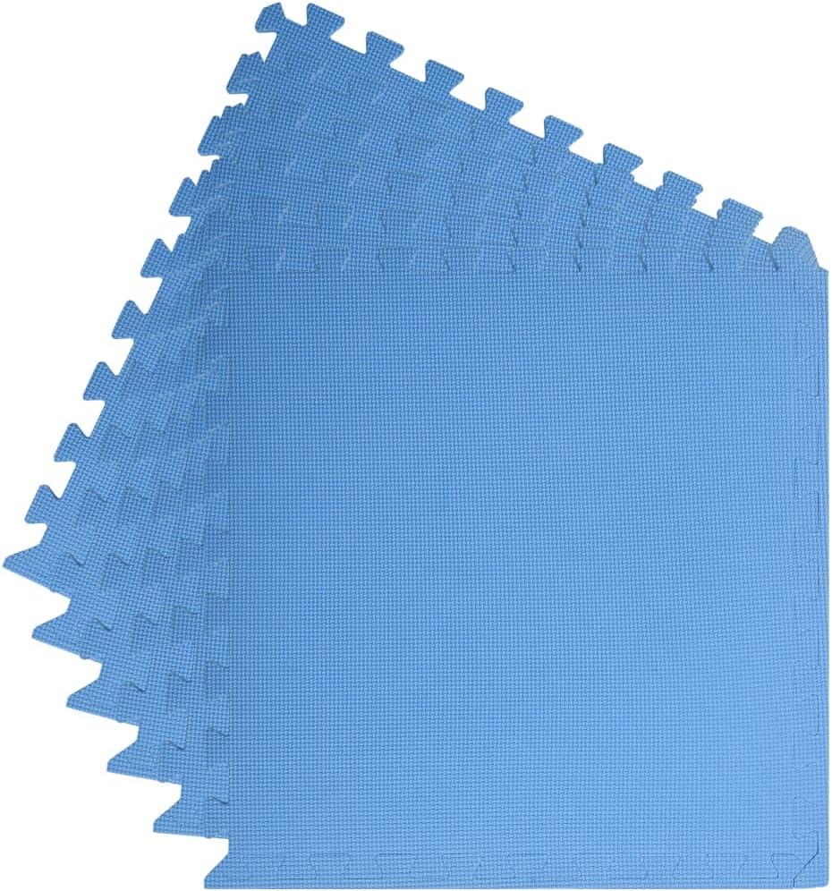 vidaXL 6X Bodenmatte 2,16 m² Eva-Schaum Blau Schutzmatten Puzzlematten Bodenschutzmatten Sportmatten