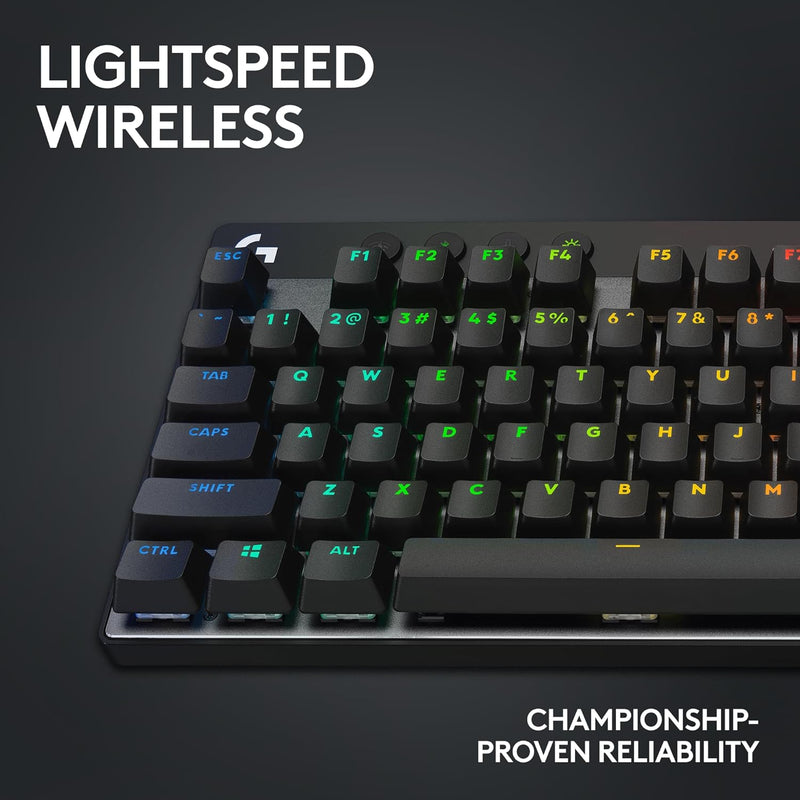 Logitech G Pro X TKL Lightspeed Kabellose Gaming-Tastatur - Schwarz - UK - Tactile