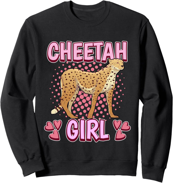 Damen Cheetah Girl Mädchen Gepard Sweatshirt