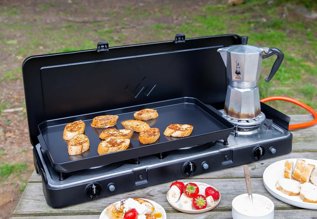 Cadac 2 Cook Plancha – Robuste Grillplatte mit GreenGrill-Beschichtung – Antihaftbeschichtet – Für F