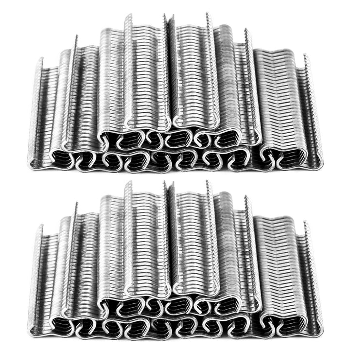 QWORK® 2400 Stück Zange Clips, Hog Ring, Hühnergeflecht, Käfigdraht, Lötverbindung, Schweissen, Repa