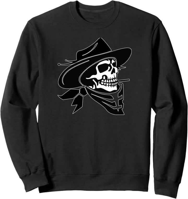 Schädel Cowboy Sweatshirt