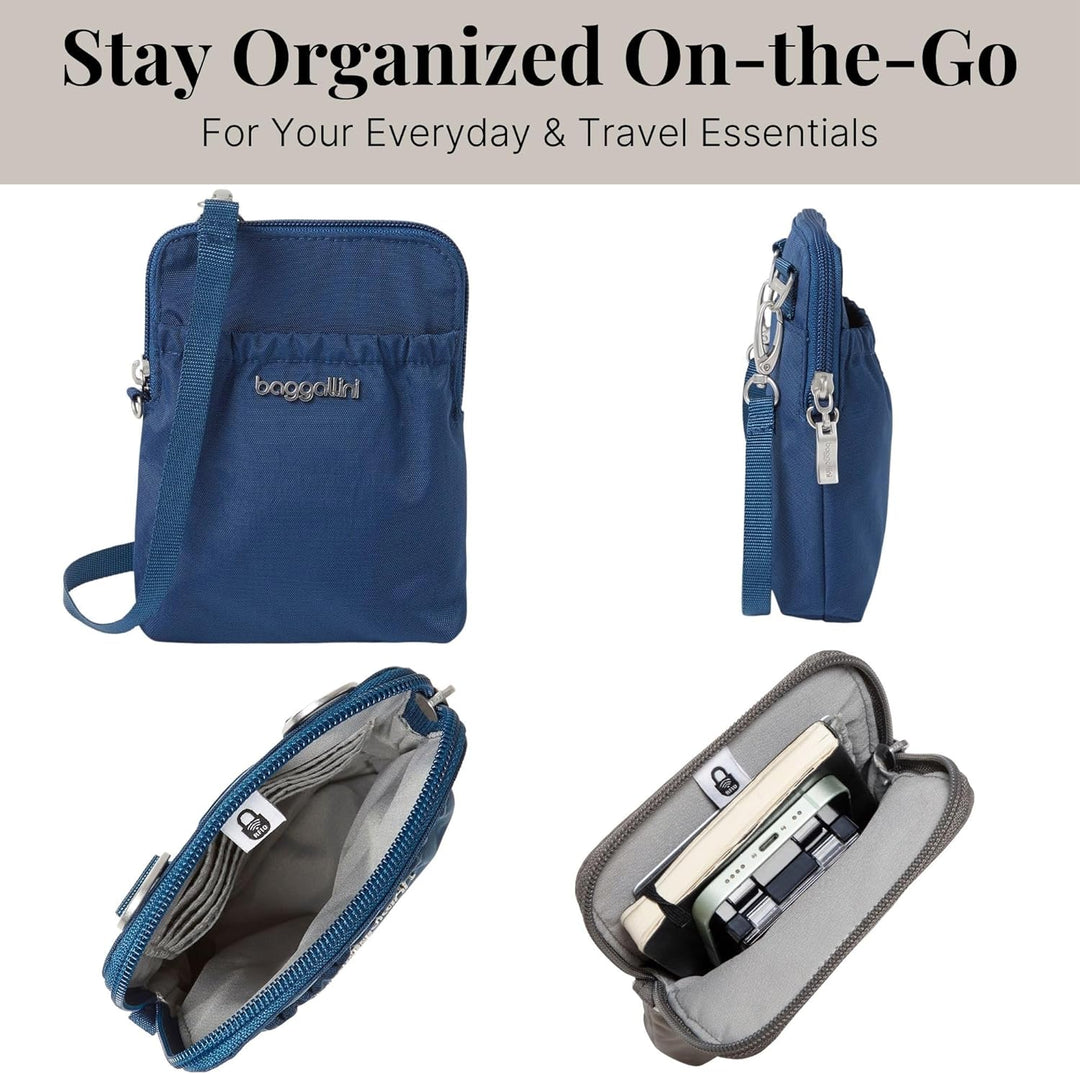 Baggallini Bryant Smartphone-Tasche und Geldbörse – leicht, wasserabweisend, Reisetasche mit RFID-Sc