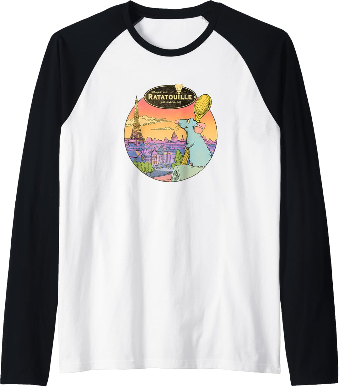 Disney Pixar Ratatouille Over Look Paris Raglan
