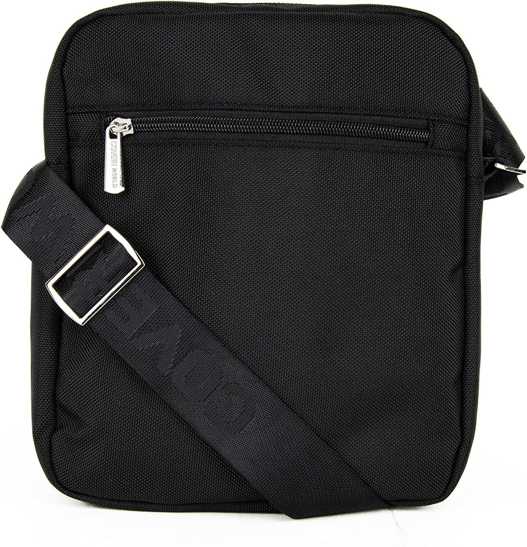 Herren-Umhängetasche, wasserdicht, Handytasche, Marke Coveri, aus Polyester, Art. CW6260, Farbe: Sch