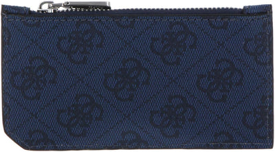 GUESS Damen VEZZOLA SMART C.C. W Zipper Travel Accessory-Travelers Card Sleeves, Blue-BLU