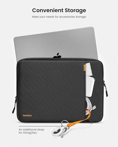 tomtoc 360° Tasche Hülle für 15-Zoll Neu MacBook Air M2 A2941 2023, 15" Microsoft Surface Laptop 5/4