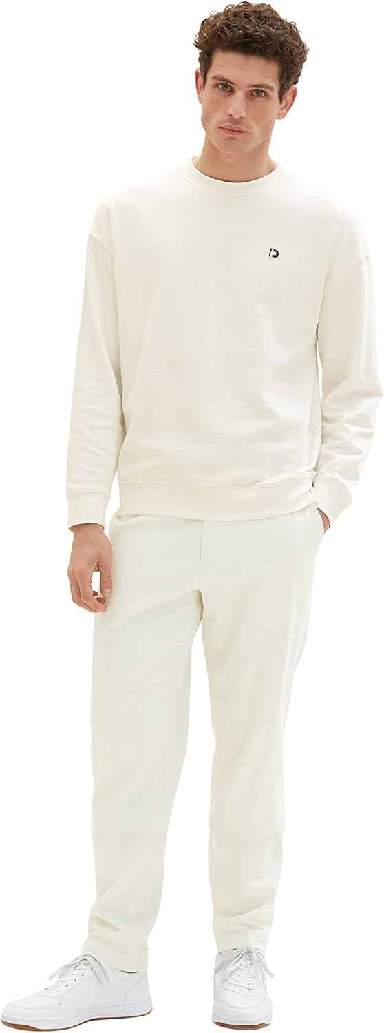 TOM TAILOR Herren Relaxed Tapered Chino Hose 31 13808 - Creme, 31 13808 - Creme