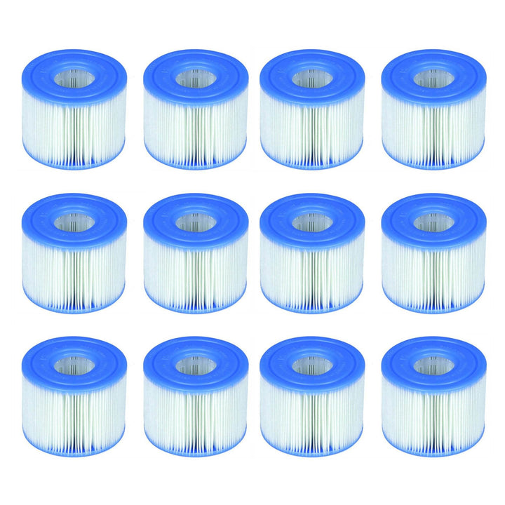 Intex 29001E B00PUZW3N2 PureSpa Typ S1 Easy Set Pool Kartuschen (12 Filter) | 2, 1 Pack, blau 12 Stü