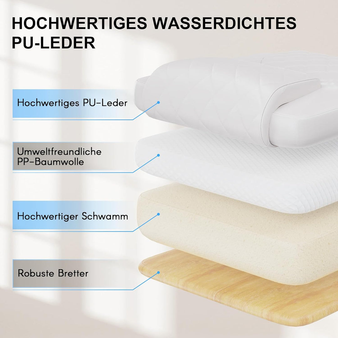 naspaluro Chefsessel Bürostuhl mit Fussstütze, Schreibtischstuhl Ergonomisch, PU Leder Computerstuhl