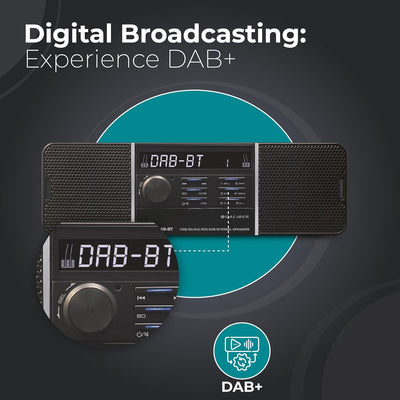 Caliber DAB+ Autoradio Bluetooth - Auto Radio Bluetooth USB - DAB+ / FM Radio - 1 DIN Radio Auto - S