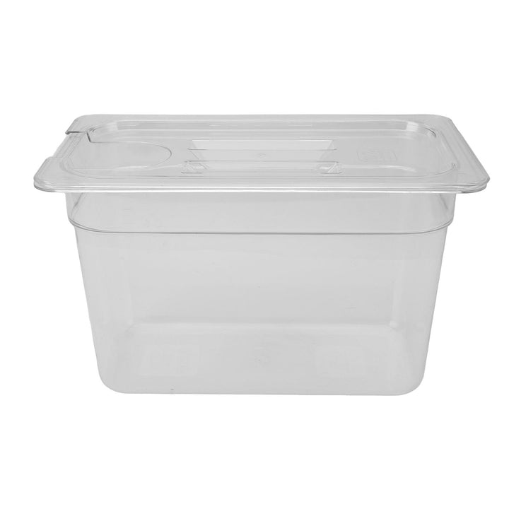 Kochbehälter, 6,9 L, Transparente Behälter für Langsames Kochen mit Deckel, Sous-Vide-Behälter, Hitz