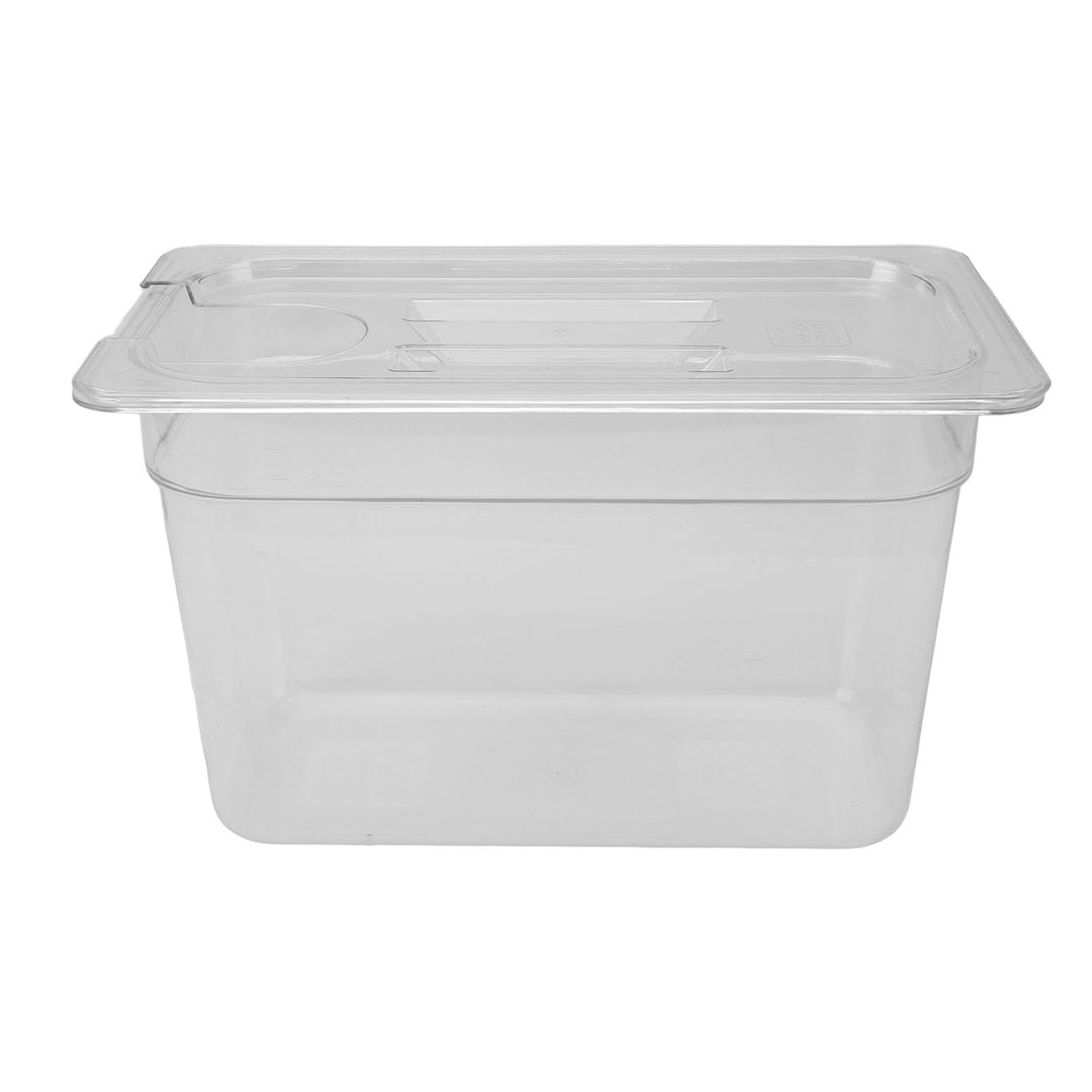 generic 6,9 L Transparenter Behälter für Langsames Garen mit Deckel | Transparenter Wassertank aus L