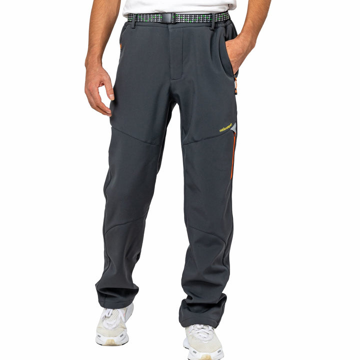 LY4U Winter Outdoorhose Herren Winddichte mit Fleece Gefütterte Schnee Ski Softshell Hose Warme Hose