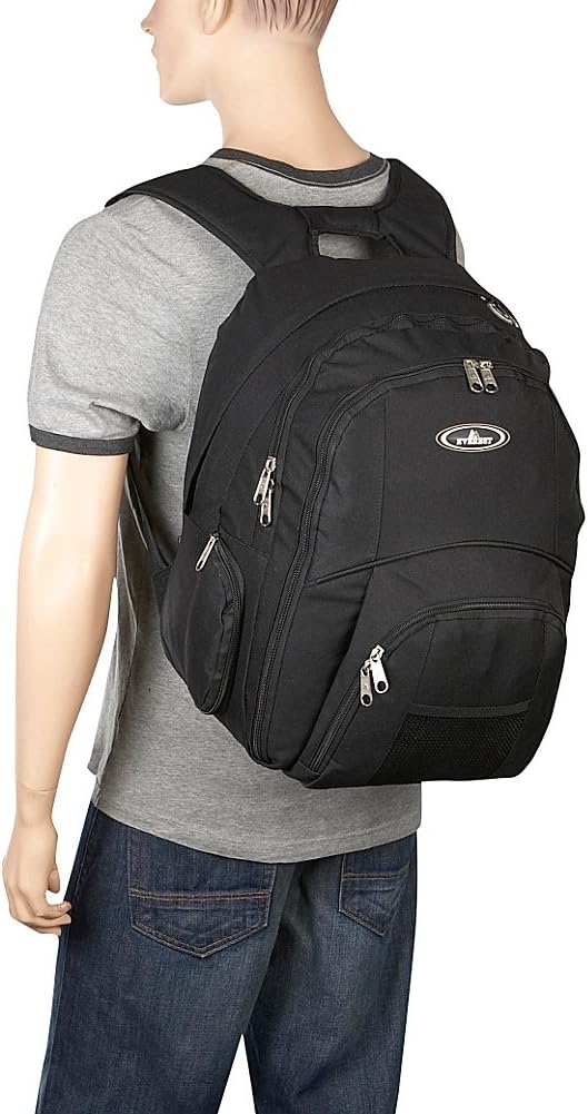 Everest Gepäck Laptop Rucksack, schwarz (schwarz) - 7045LT-BK Einheitsgrösse Schwarz, Einheitsgrösse