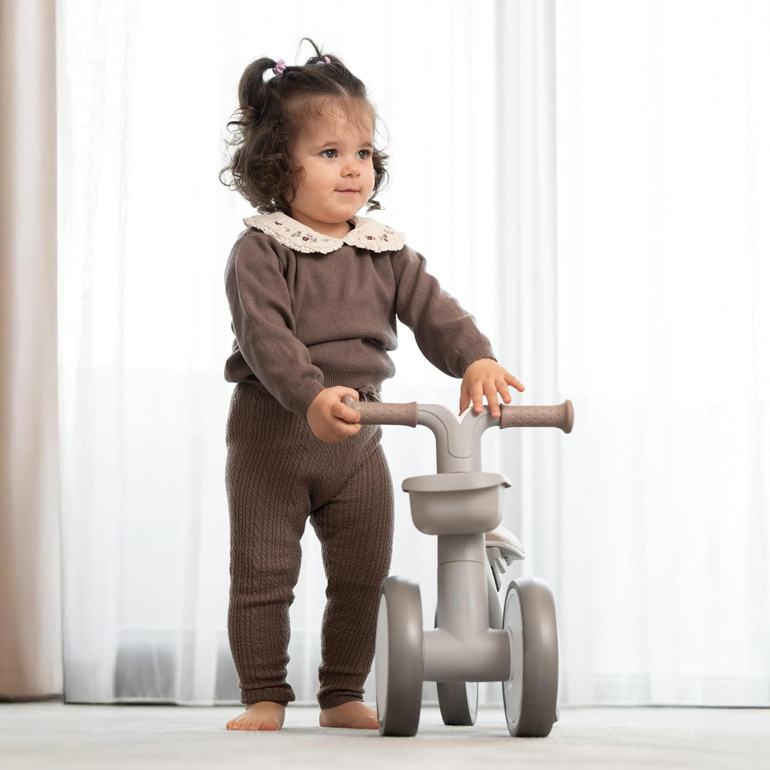 KikkaBoo ZIPI Fahrrad Ohne Pedale, Laufrad mit Korb, Einstellbar, Kinderspielzeug, Baby-Geschenk Bei
