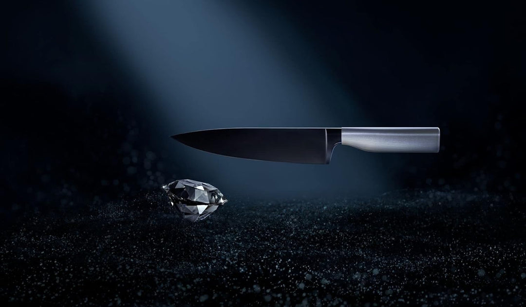 WMF Ultimate Black Fleischmesser 34 cm, Made in Germany, Küchenmesser, Diamond Cut, Klinge 20 cm, si