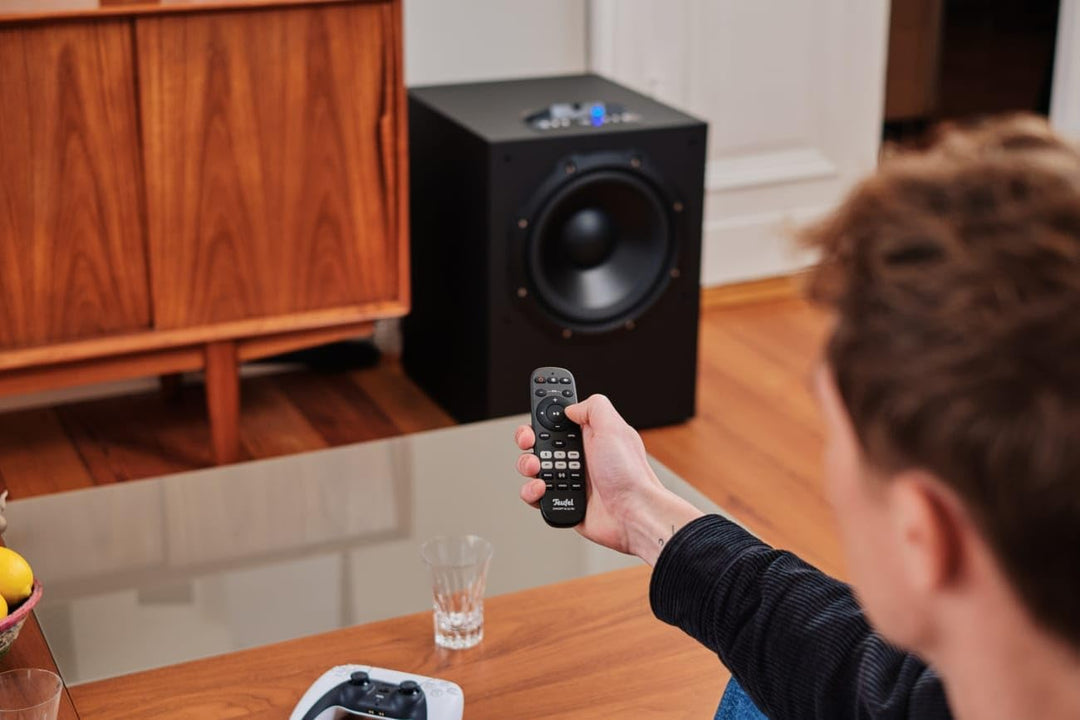 Teufel Concept 12 Subwoofer 5.1-Mehrkanal-Subwoofer mit 300-mm-Tieftöner für extrem tiefen Kickbass