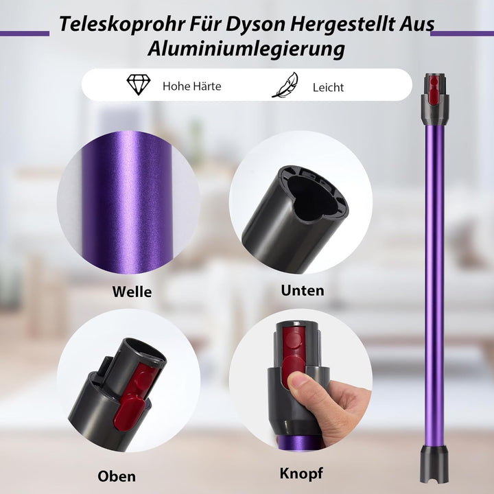 Verlängerungsrohr für Dyson Saugrohr V11 Kompatibel mit Dyson Rohr V15 V 11 V10 V8 V7, Starres Teles