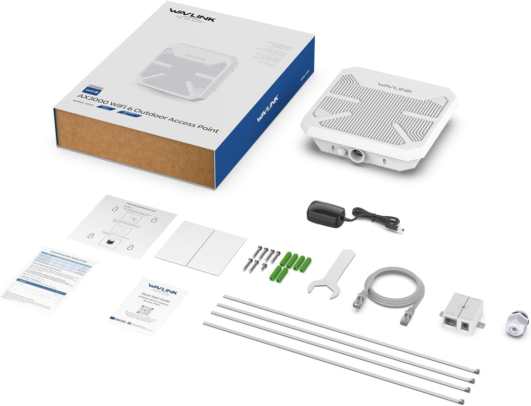 WAVLINK AX3000 Outdoor Point to Point WLAN Bridge PtP Outdoor Wetterfest für PtP und PtMP, unterstüt