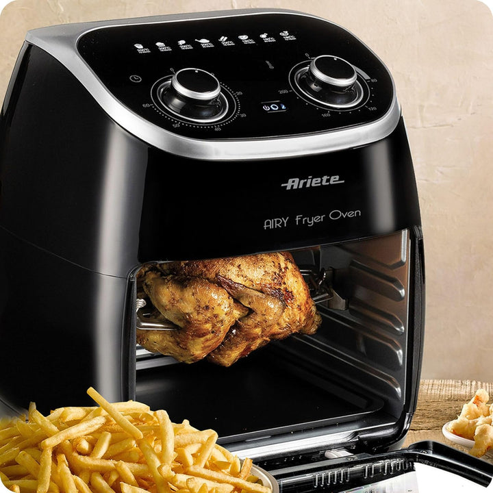Ariete 4619 Luft- und Ofenfritteuse in einem, 11 Liter, Multifunktions-Timer 60 Minuten, abnehmbare