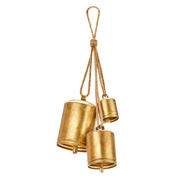KPCB Weihnachtsglocke Windspiele Hanging Vintage Bells Garden Set mit 3 Rustikalen Messingglocken De