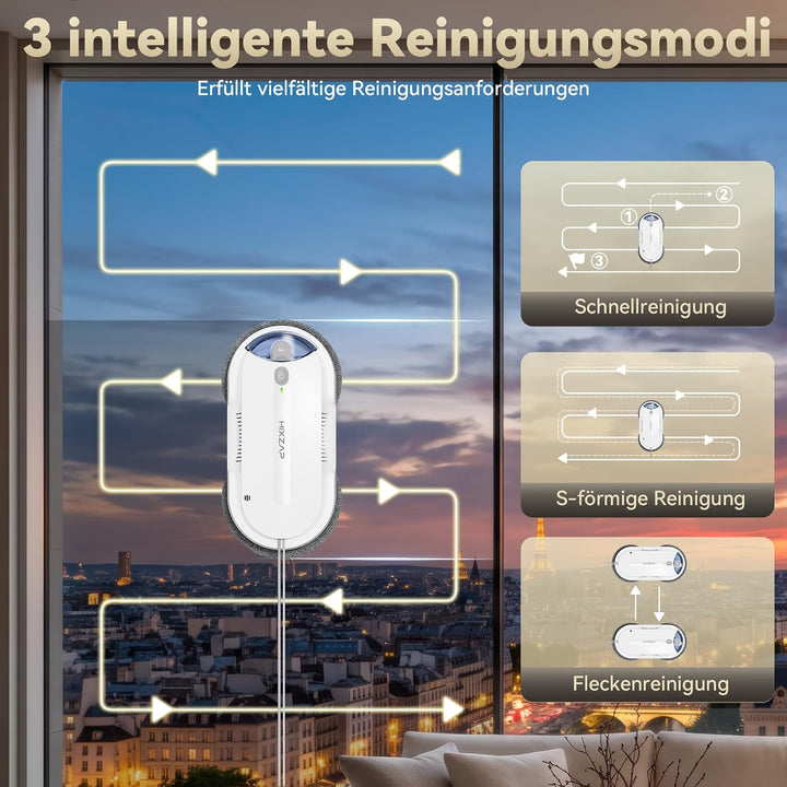 X1 Pro Fensterputzroboter 7200Pa Starke Saugkraft (Weiss), Weiss