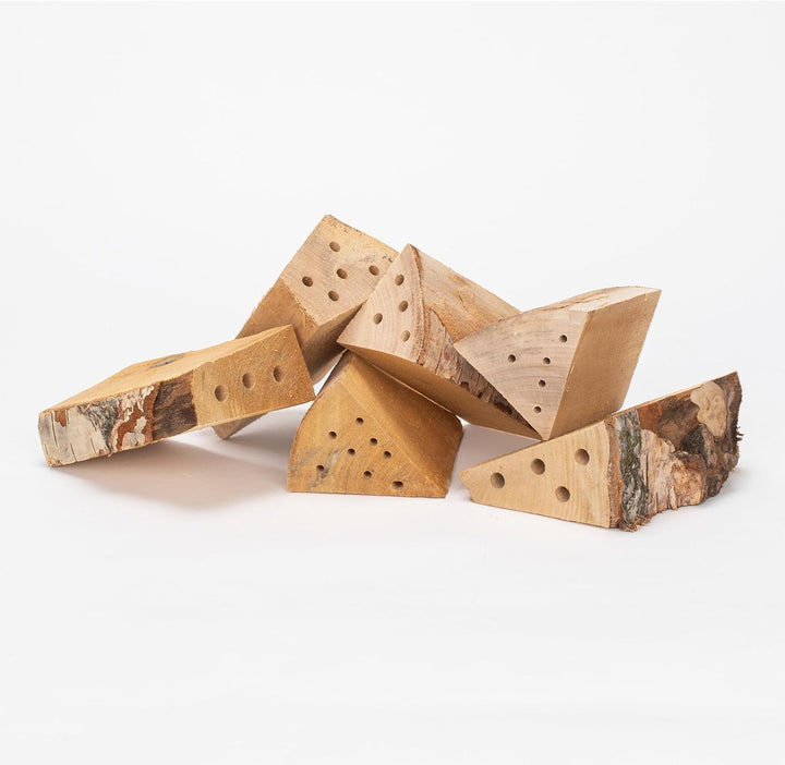 GARDIGO® Nistholz Nachfüllpack - 6 Stück | Insektenhotel Füllmaterial für Bienenhotels | Nisthölzer