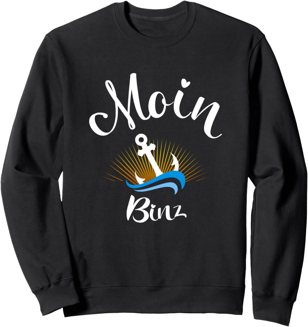 Moin Binz mit Anker Ostsee Strandurlaub an Küste und Meer Sweatshirt