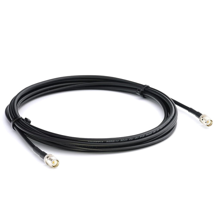 7m RP-TNC Buchse auf RP-TNC Buchse RG58 Koaxialkabel — 7 Meter Verlustarmes Antennenkabel 50 Ohm Ver