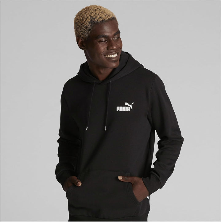 PUMA Herren ESS Small Logo Hoodie FL Sweat M Schwarz, M Schwarz
