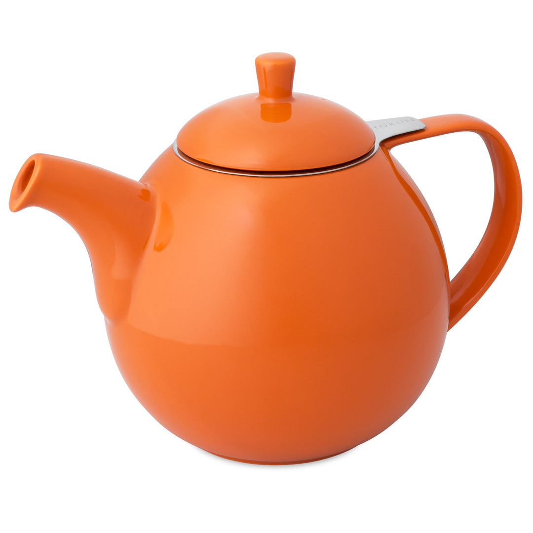 FORLIFE Curve Teekanne mit Teesieb, 1,3 l, Karotte Carrot, Carrot