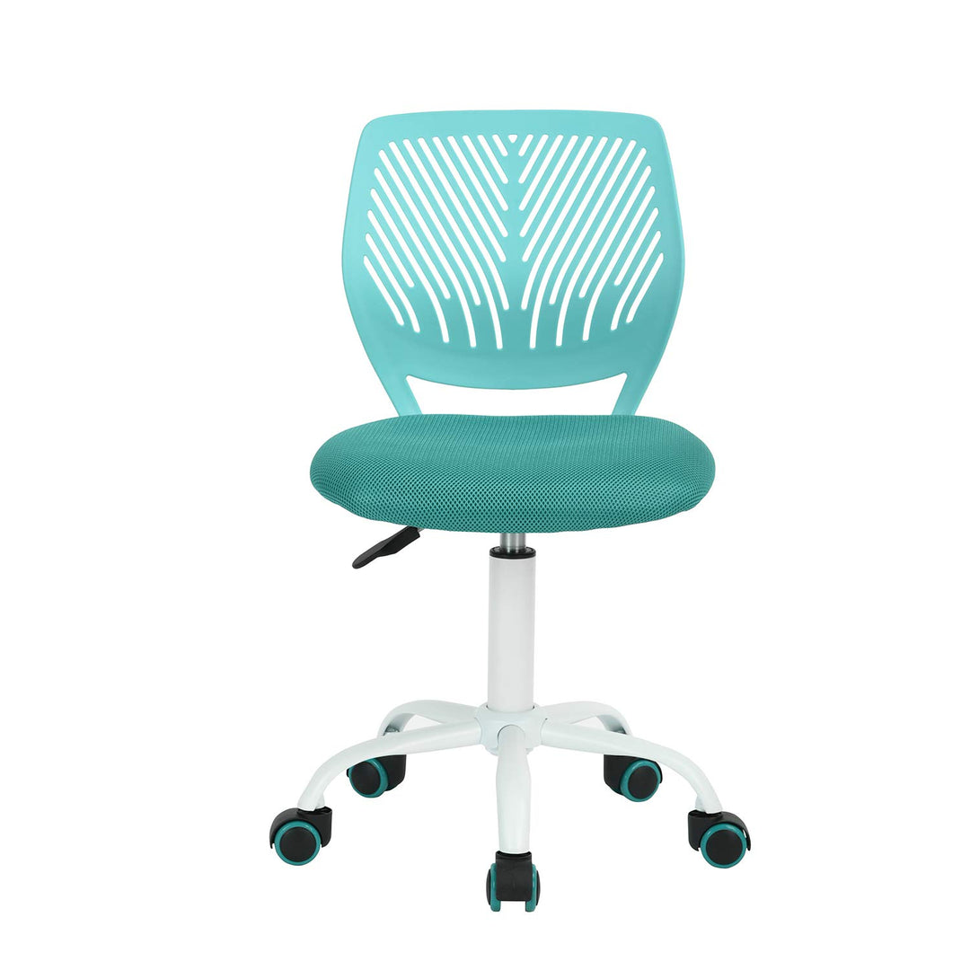 FurnitureR Home Office Stuhl, ergonomischer höhenverstellbarer Drehstuhl mit Rollen, moderner Comput