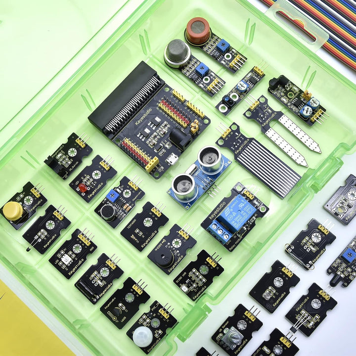 KEYESTUDIO BBC Micro: bit Starter Kit, Elektronisches Mikrobit Kit Kompatibel mit Microbit V1, V2 (o