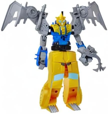 Transformers Bumblebee Cyberverse Adventures Spielzeug Dino Combiners Bumbleswoop 2er-Pack Figuren,