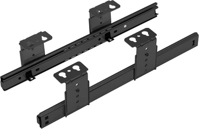 FIX&EASY Tastaturauszug mit Tastaturablage 600X300mm ahorn Dekor, Auszugschienen schwarz 300mm mit E