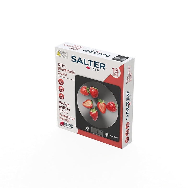 Salter Digital Kitchen Weighing Scales –Stylish Slim Design Electronic Cooking Scale for Home + Kitc