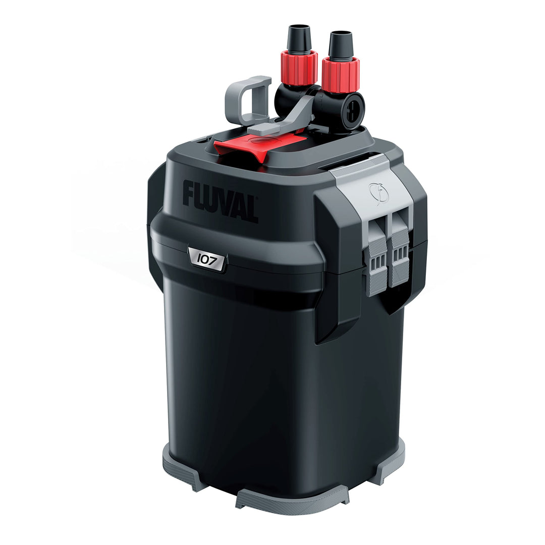 Fluval 107 Aussenfilter für Aquarien, von 40 bis 130l, 550 l/h, 10W blau 100 l Single, blau 100 l Si